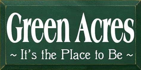 Custom Green Acres The Place Wood Painted Sign 9x18 Country