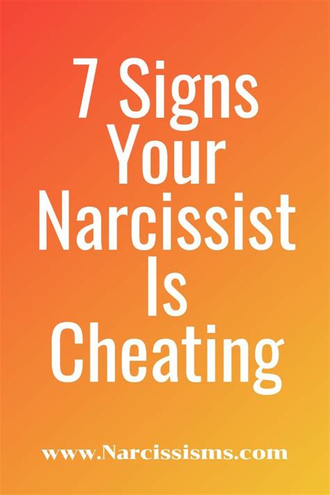 Article Explaining Seven Signs Your Narcissist Is Cheating Narcissistic