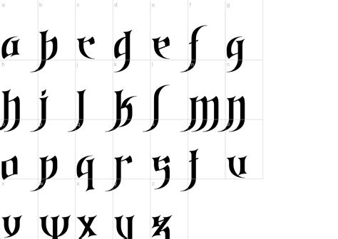 Gothic Love Letters Lowercase