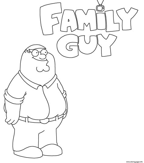 Peter Griffin Coloring Page