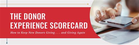 The Donor Experience Scorecard How To Keep New Donors Giving And Giving Again Douglas