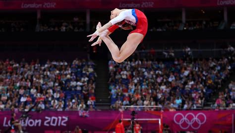 Viktoria Komova Of Russia Competed On The Balance Beam