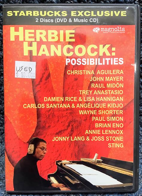 Herbie Hancock Possibilities Documentary Dvd And Audio Cd Reverb
