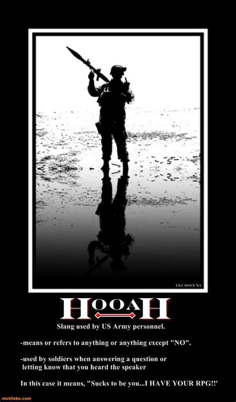 Army Sayings Hooah Army Military