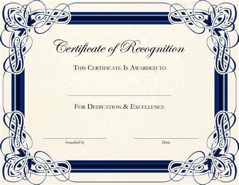 Free Printable Certificate Templates
