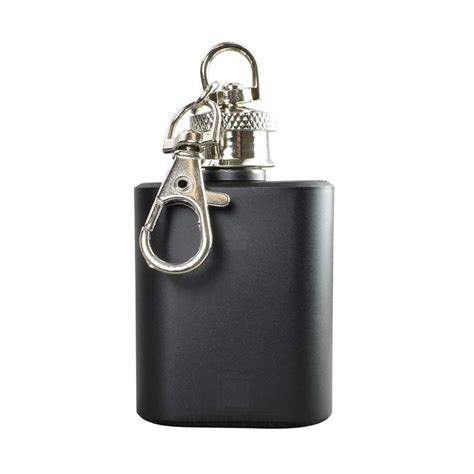 Promotional 1oz Hip Flask Keyring Personalised By Mojo Promotions