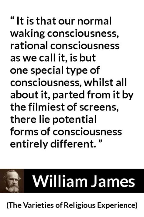 William James It Is That Our Normal Waking Consciousness