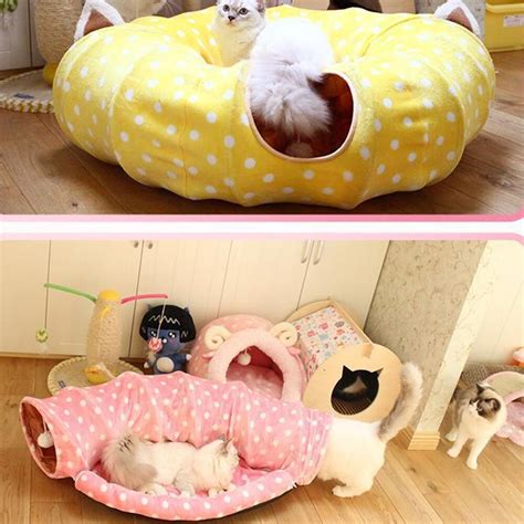 Cat Play Toy Tunnel Funny Pet Tunnel Foldable Bulk Small Pet Toys