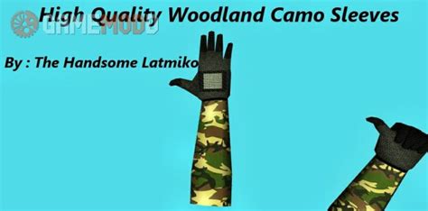 High Quality Woodland Camo Sleeves CS Skins Other Misc Arms GAMEMODD