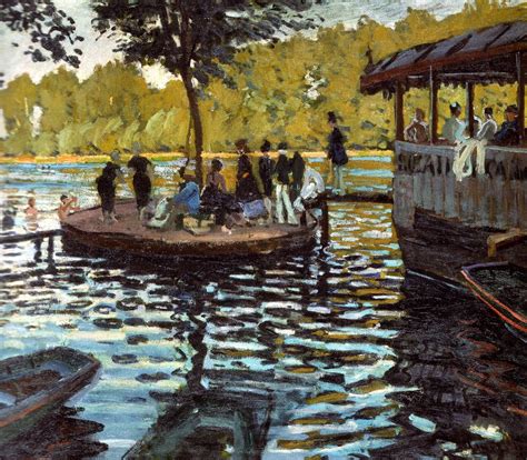 Claude Monet La Grenouillere 1869 At New York Metropolitan Musem Of