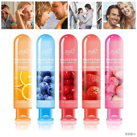 Ml Peach Strawberry Blueberry Cherry Orange Edible Flavor Water Based Lubricant Sex Anal Oral