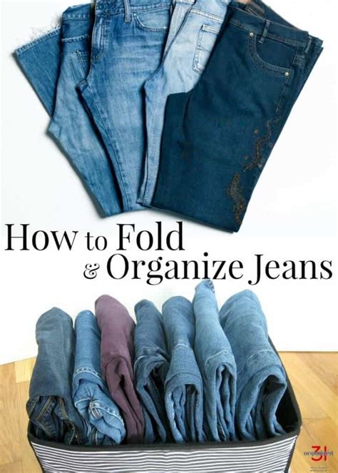 How To Fold Jeans And Pants Organized 31