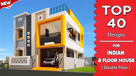 Best 40 Indian House Front Elevation Designs For Double Floor House 2
