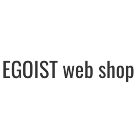 Egoist Web Shop