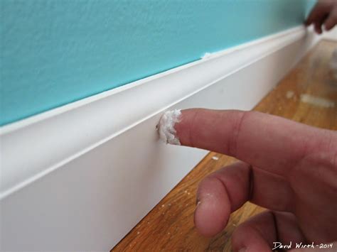 How to make homemade wood filler that will make those little gaps and blemishes disappear. Easy Baseboard Install - How To