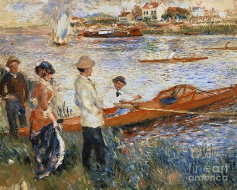 Oarsmen At Chatou Painting By Pierre Auguste Renoir Fine Art America