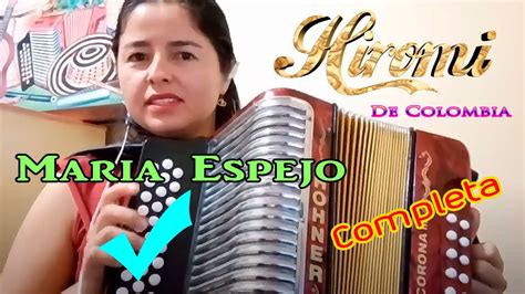 🇨🇴tutorial Acordeon María Espejo Cancion Completa Youtube