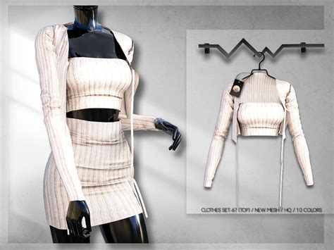 The Sims Resource Clothes Set 67 Top Bd261 By Busra Tr • Sims 4