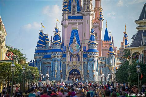 Wdw 50th Anniversary Cinderella Castle