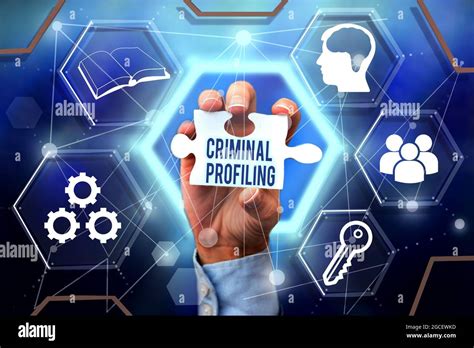 Handwriting text Criminal Profiling. Concept meaning Develop profiles