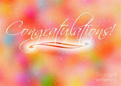 Congratulations Pink Confetti Digital Art By Linda Galok Fine Art America