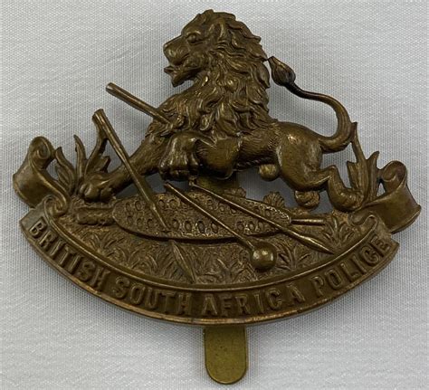 British South Africa Police Cap Badge Time Militaria