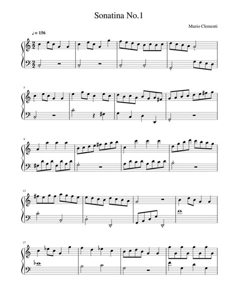 Sonatina No1 Muzio Clementi Sheet Music For Piano Download Free In