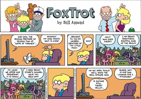 Foxtrot By Bill Amend For April 01 2012 Funny Comic Strips Season