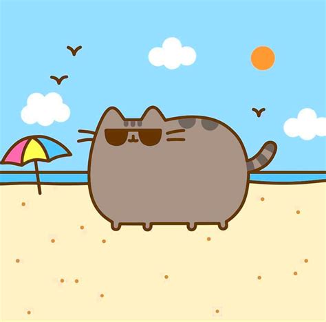 Pusheen Beach Pusheen Cat Pusheen Cute Cutest Cats Ever