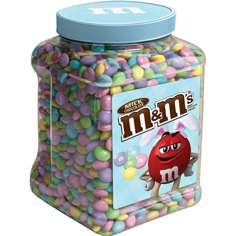 Mandm S Milk Chocolate Easter Candy Jar 62 Oz