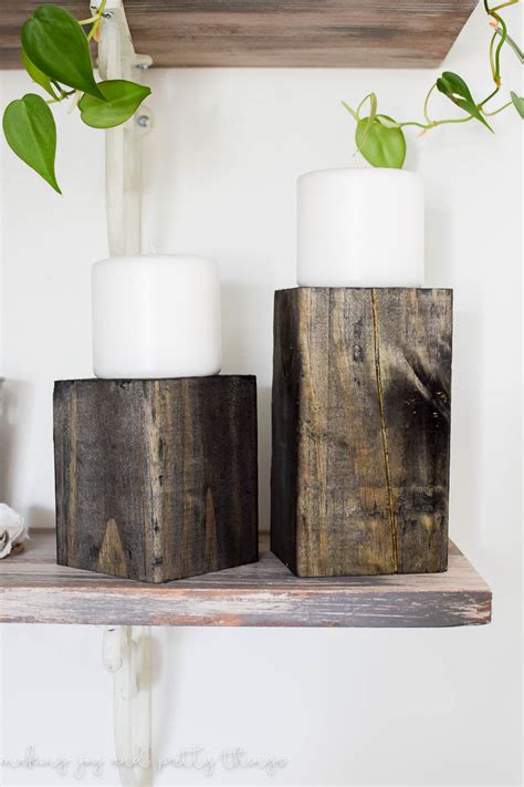 How To Make The Easiest Diy Wooden Candle Stands Making