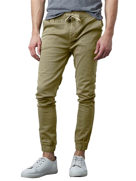 Gbh Gbh Mens Joggers Chino Pants Stretch Twill Slim Fit Sizes S Xl