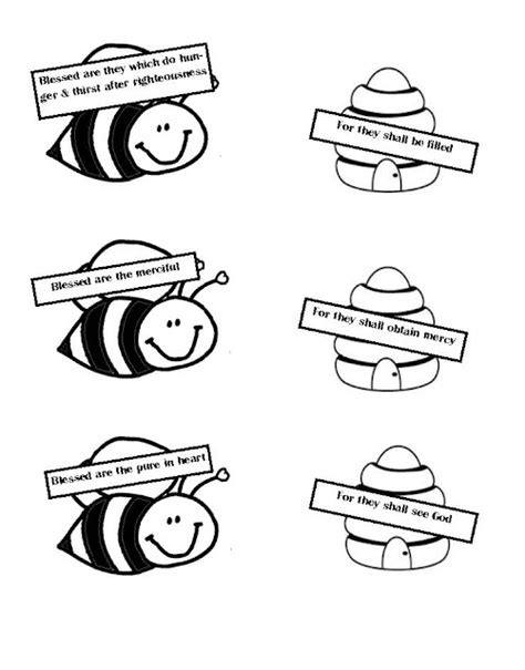 Bee Attitudes Coloring Pages Matthew 5 11 Coloring Pages