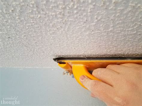 What should you do if the popcorn ceilings are painted? 2 Ways to Remove Popcorn Ceilings - A Wonderful Thought