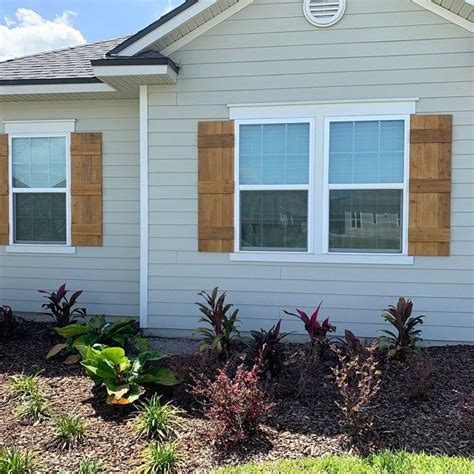 Cedar Farmhouse Style Shutters Rustic Farmhouse Window Etsy Modern