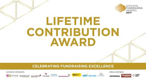 Iof National Fundraising Awards 2017 Lifetime Contribution Award