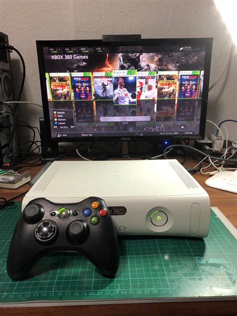 Rgh Modified Xbox 360 Fat 60gb Falcon Video Gaming Video Game