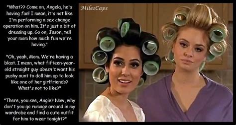 Great Fun Sexy Hair Captions Feminization Hair Curlers