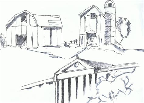 Architecture Sketch Practice At Explore Collection