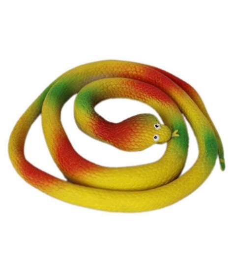 Realistic Rubber Snake Toy 34 Inch Long Cobra Yellow 1a265 Garden