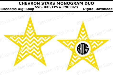 Free svg files usa circle monogram frame design 2 this free svg cutting … each of our free downloads includes a free svg file, png, eps and dxf. Free Chevron Star Monogram Duo Svg Eps Dxf And Png Cut ...