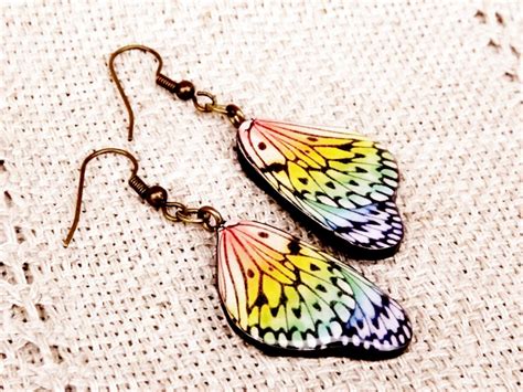 Butterfly Wing Earrings Butterfly Jewelry Wing Earrings Etsy
