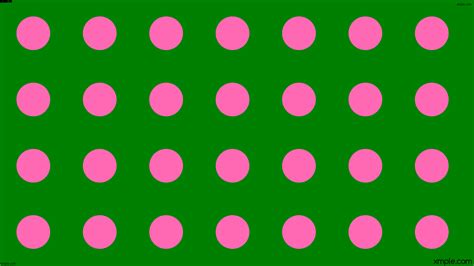 Wallpaper Dots Spots Green Pink Polka 008000 Ff69b4 150 136px 269px
