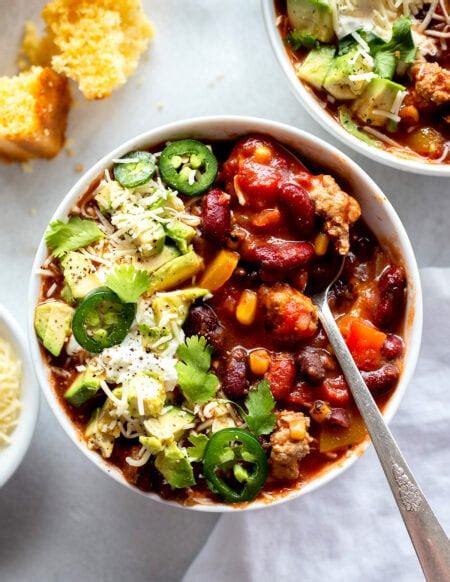 Slow Cooker Turkey Chili Healthy Two Peas Their Pod