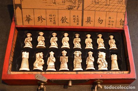 Algunos de los más conocidos son el dominó y el mahjong. ajedrez temático motivo chino imitación marfil - Comprar ...