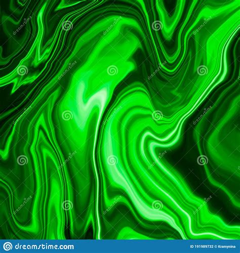 Abstract Painting Marble Effect Painting Green Background Stock