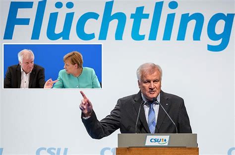 Flüchtlingspolitik Nähern Sich Horst Seehofer Und Angela Merkel Wieder