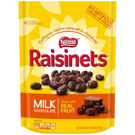 Nestle Raisinets Milk Chocolate With Covered Raisins 36 Oz Walmart