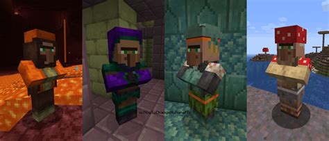 I Made A Resource Pack That Adds Villager Skins For The Nether The End