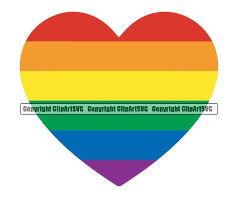 gay pride rainbow heart flag lgbt pride rights homosexual etsy